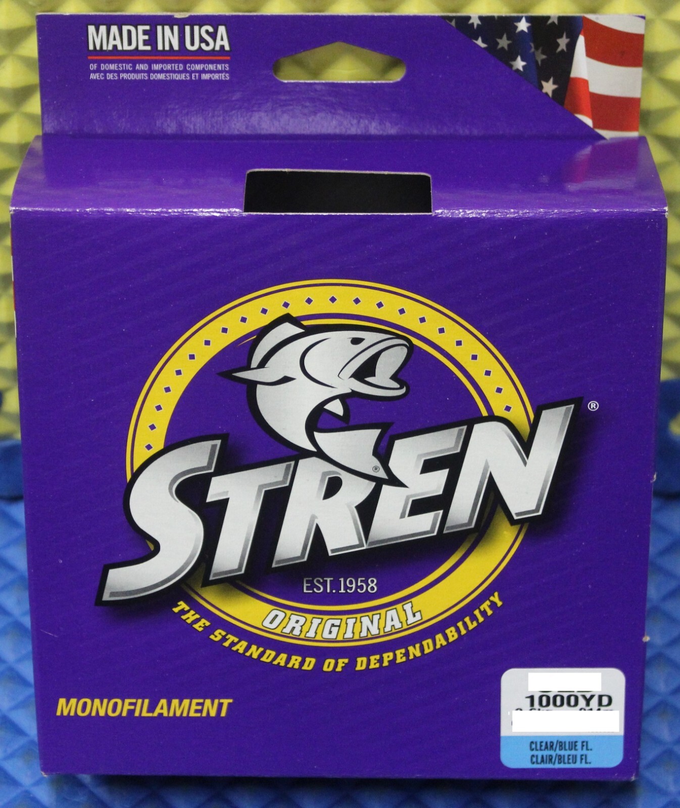 Stren Original Fishing Line 1000YD SOES-26 Clear Blue Fluorescent CHOOSE WEIGHT!