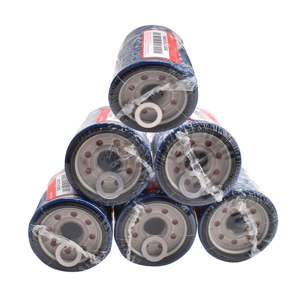 6PCS Honda Genuine Oil Filters WITH Drain Plug Washer 15400-PLC-004 NEW SEALED