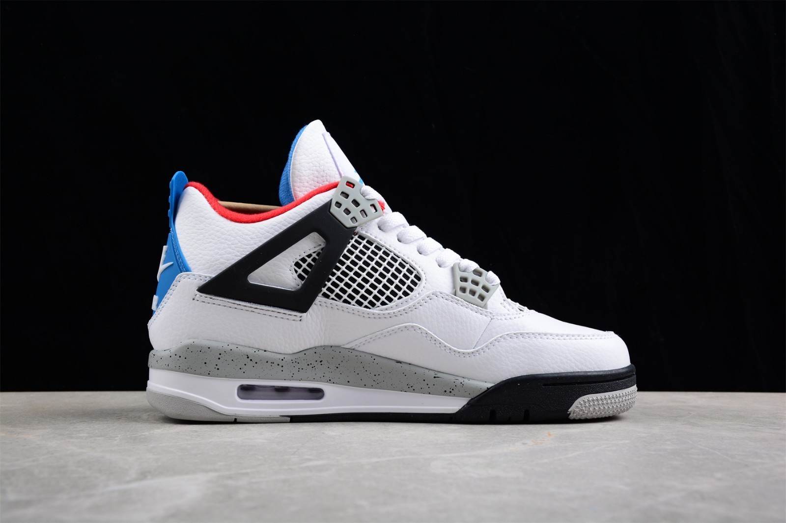 Men's Jordan 4 "What The" Retro Mid Top White Basketball Sneakera Shoes