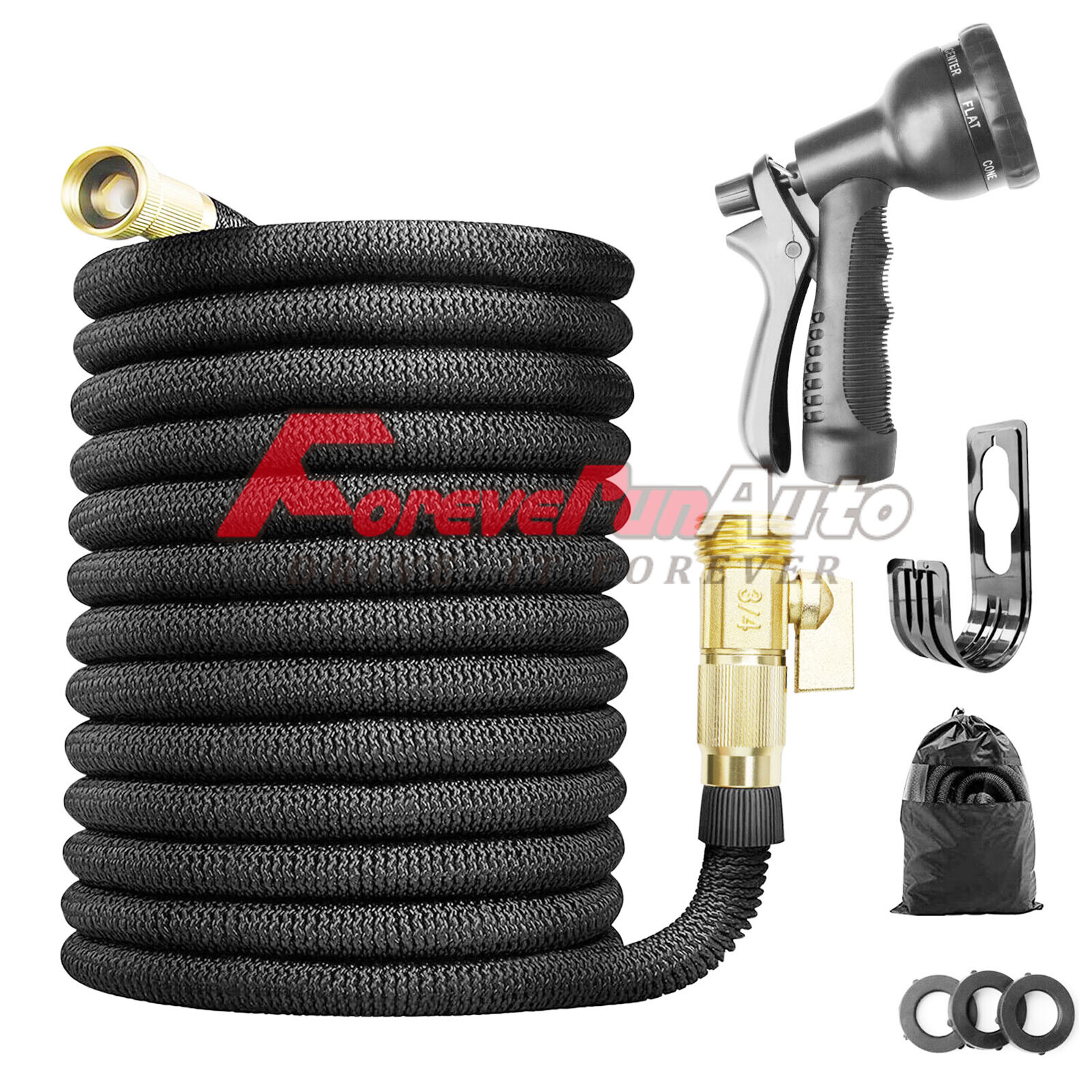 3X Stronger Deluxe Expandable Flexible Garden Water Hose (25ft,50ft,75ft,100ft)