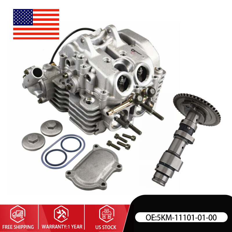 Cylinder Head Kit with Camshaft For Yamaha 660 Grizzly 5KM-11101-00-00 US NEW