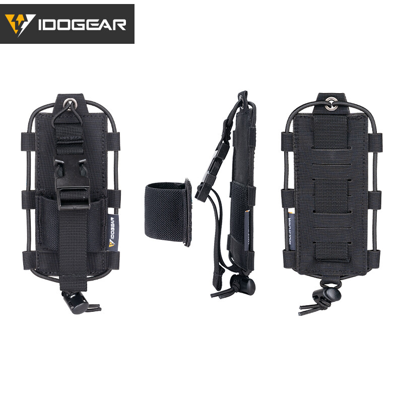 IDOGEAR Tactical Radio Pouch MOLLE Walkie Talkie BAOFENG POFUNG UV5R UV82 Pouch