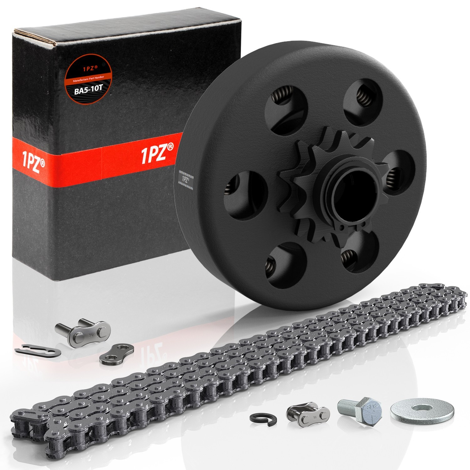 Centrifugal Go Kart Clutch 3/4" Bore 10 Tooth 10T w/ 40,41,420 Chain 212CC 6.5HP