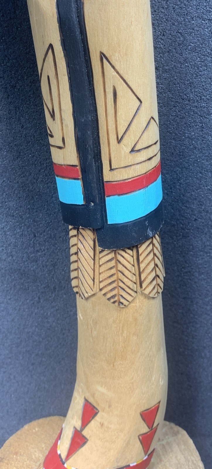 Shalako Kachina (Hopi) By Calvin Tsosie, 12 1/4 Inches Tall! Beautiful! Feathers