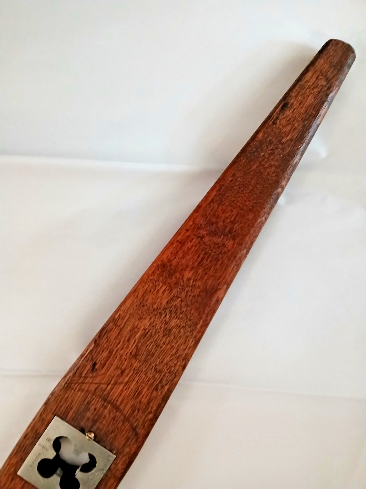 Unique Vintage B&O Railroad Tool - W L Brubaker 1/2" Die in Wooden Handle