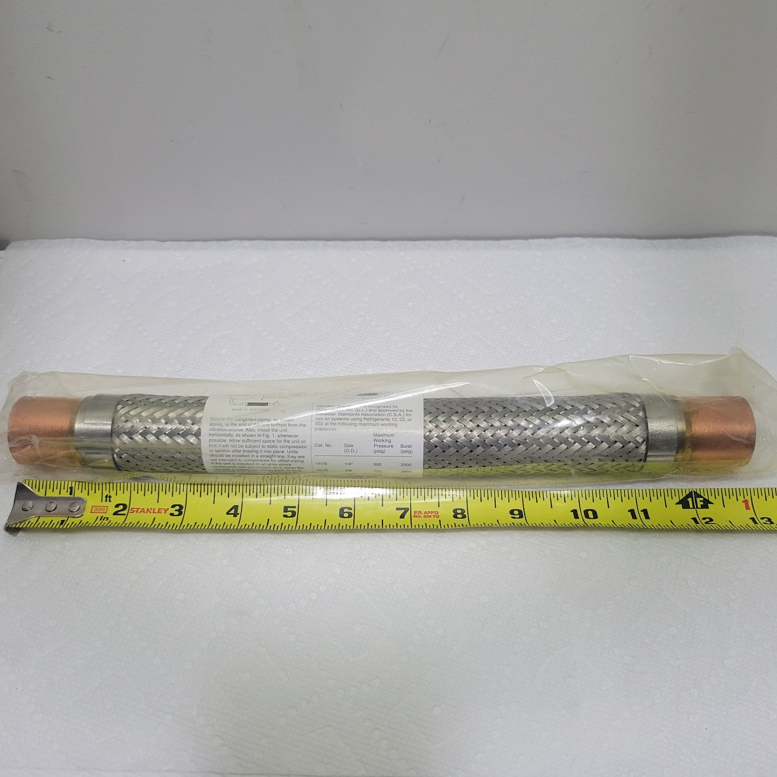 IRP 118VS Vibration Absorber 1-1/8" OD Copper Tubing 365-0007