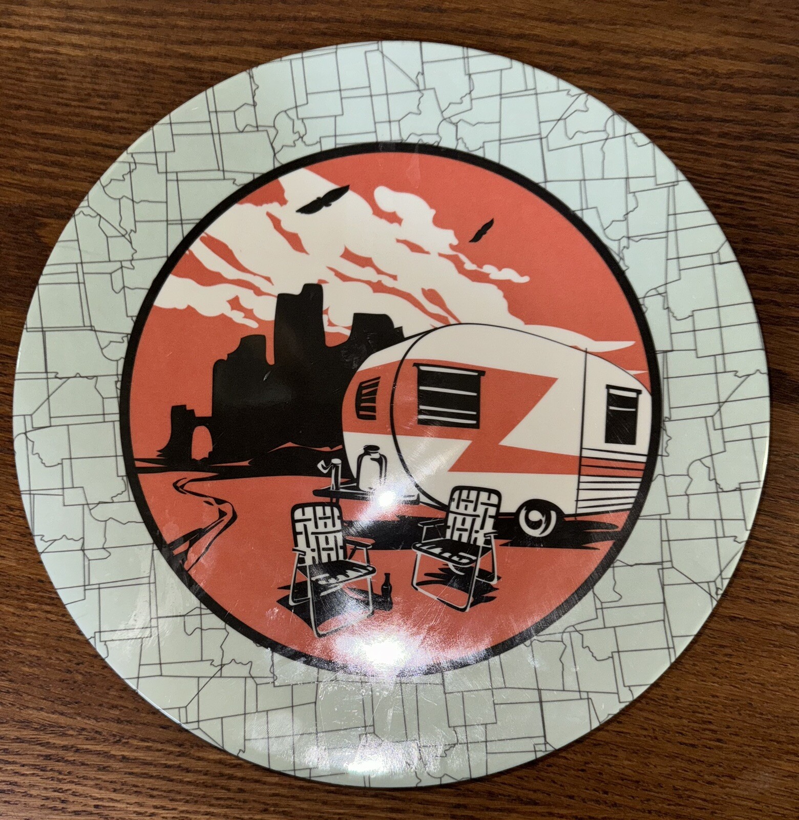 Camp Casual Melamine Camping Plates 4 BRAND NEW DISHWASHER SAFE COLLECTIBLES