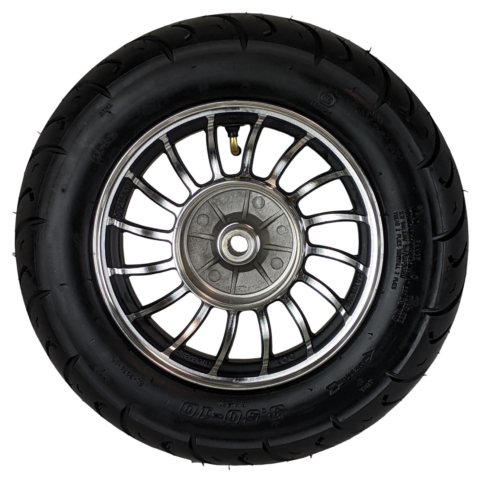 10" Inch Rear Wheel and 3.5-10 Tire Assembly 50cc Scooter Moped GY6 TaoTao