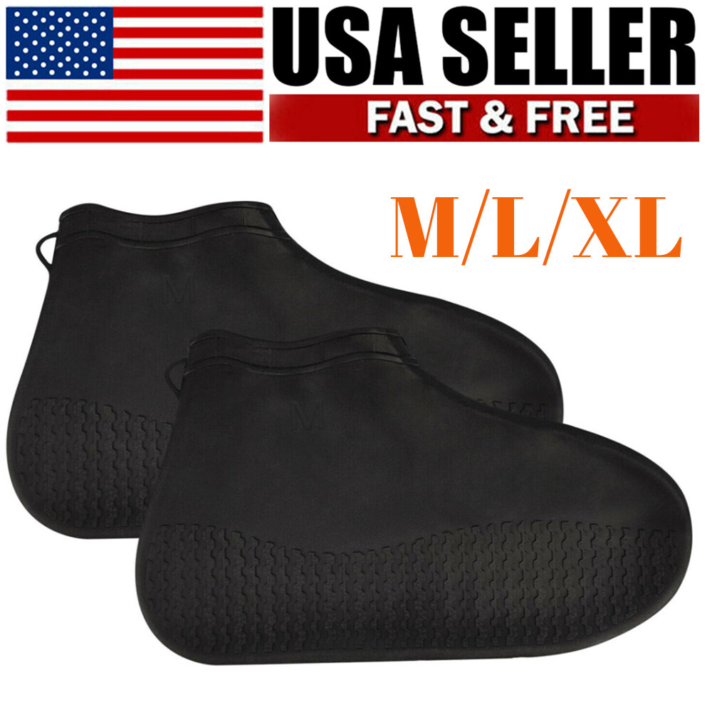 Reusable Anti-slip Rain Shoe Covers Overshoes Waterproof Cover Protector