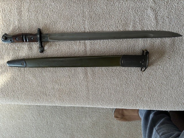 Original WWI BAYONETT U.S. Model 1917 REMINGTON With Scabbard Sheath