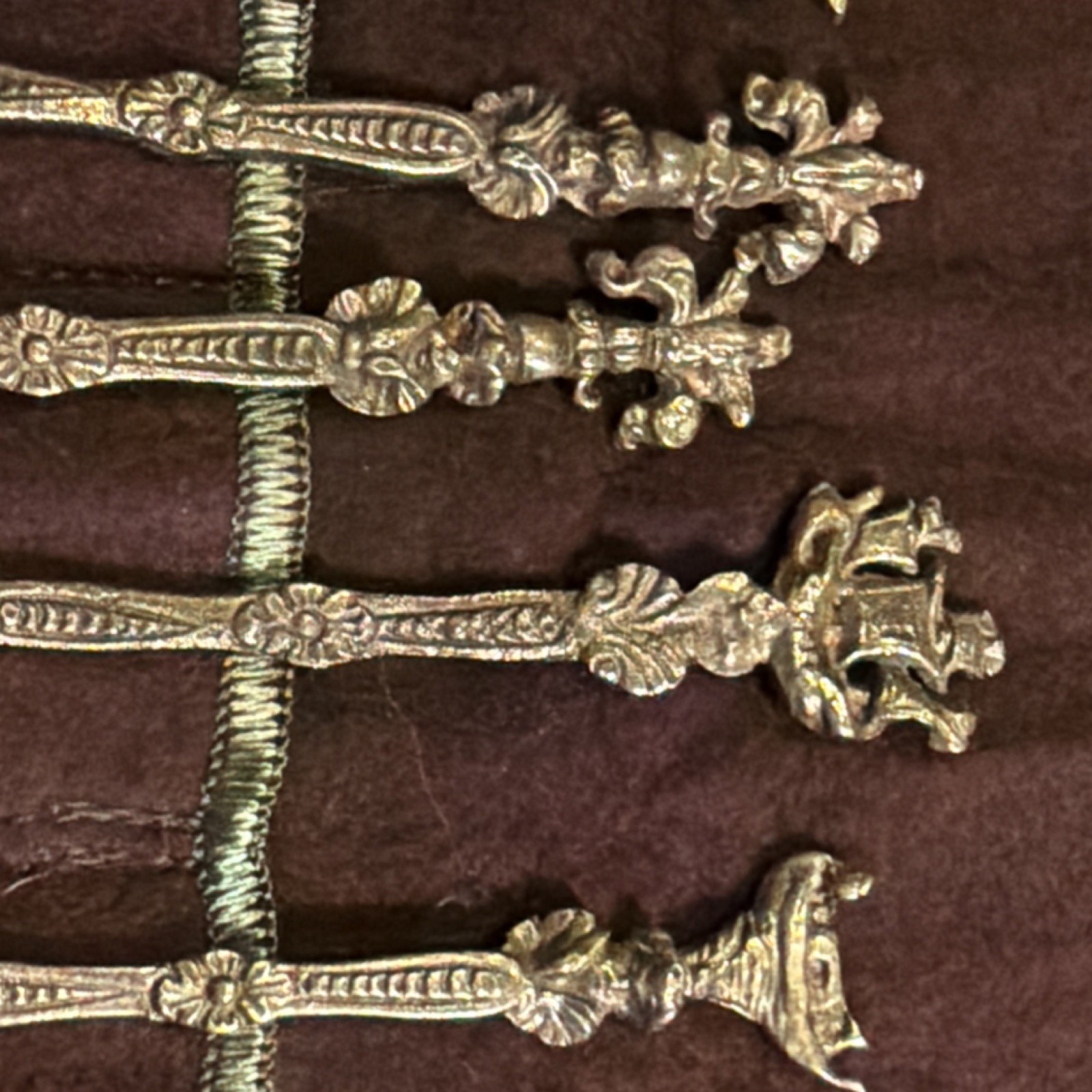 Set of 12 Antique vintage Italian demitasse spoons.