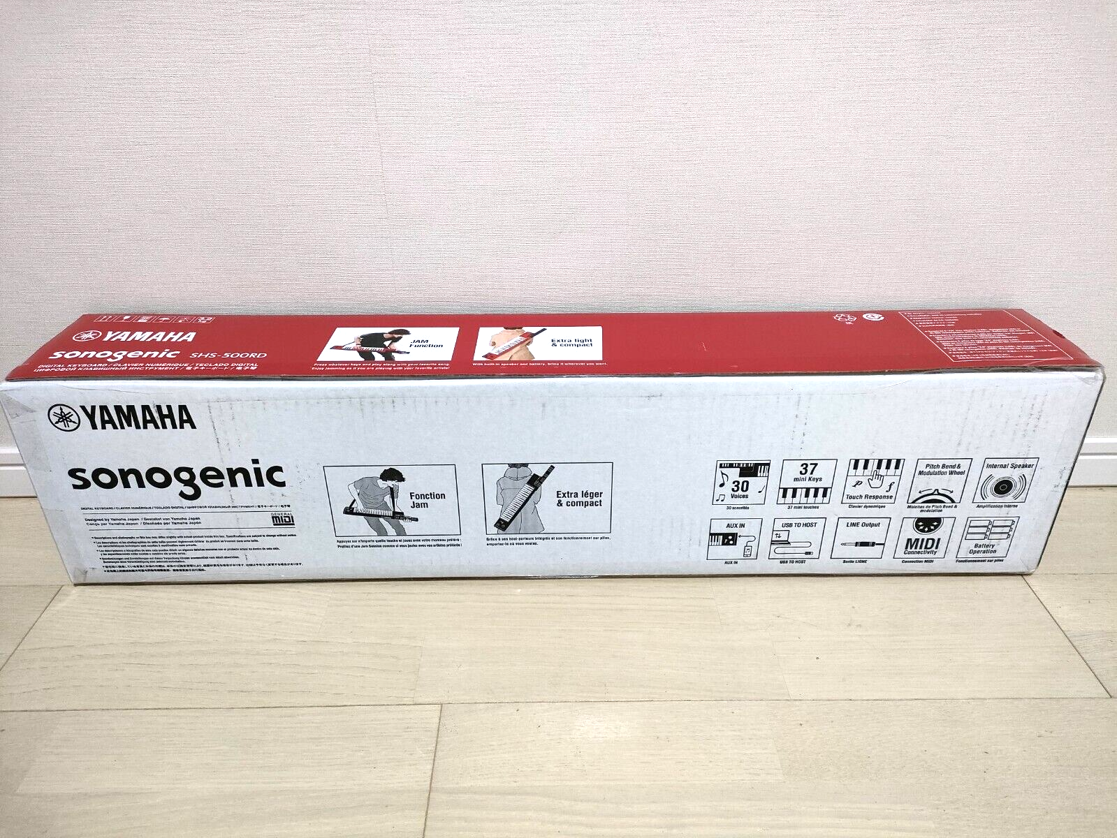 YAMAHA Sonogenic SHS-500 Red 37-Key Shoulder Keytar SHS-500RD Music From Japan