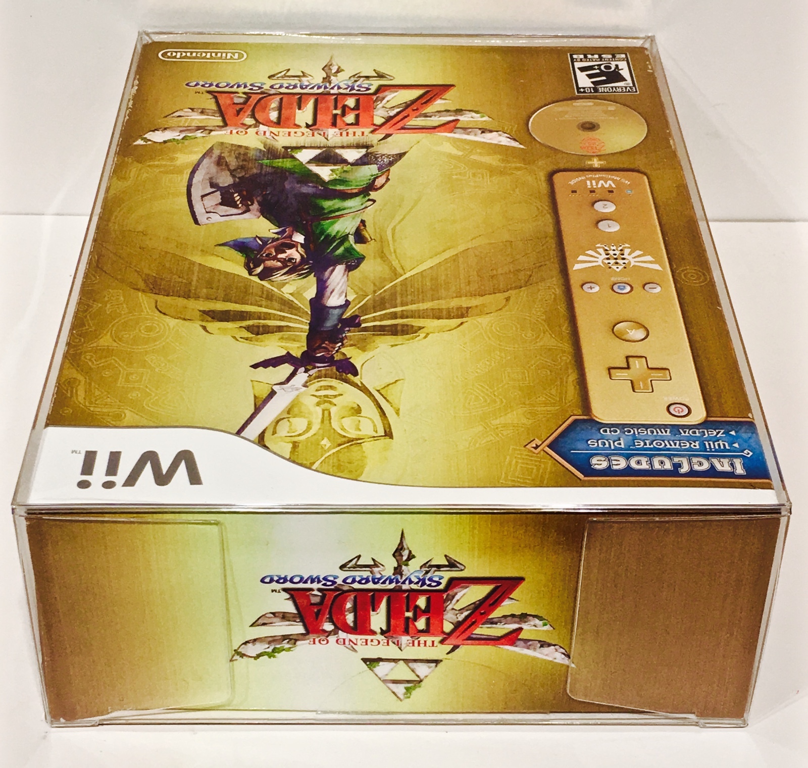 1 Box Protector For ZELDA SKYWARD SWORD Nintendo Wii Wiimote (FITS NTSC ONLY!)