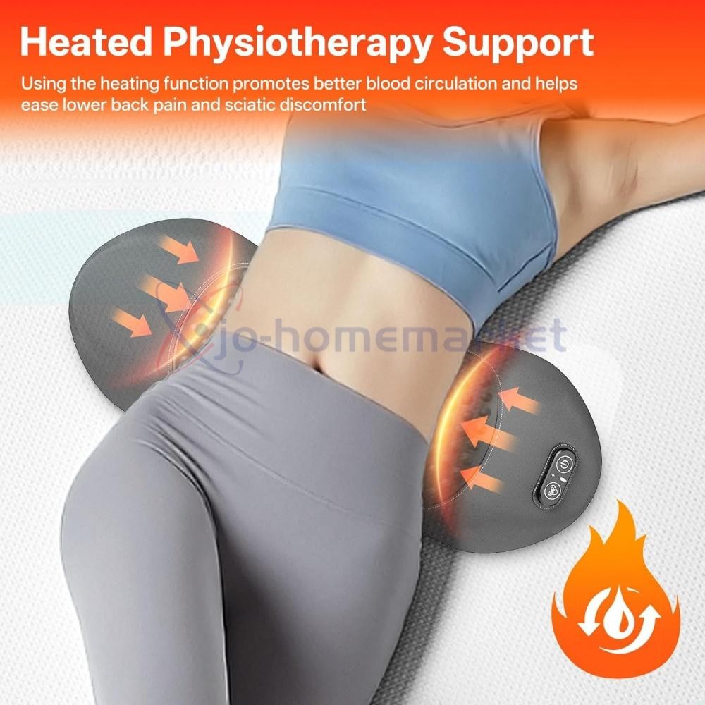 3 In 1 Electric Lumbar Support Pillow Smooth Spine Triple Fusion Back Massager