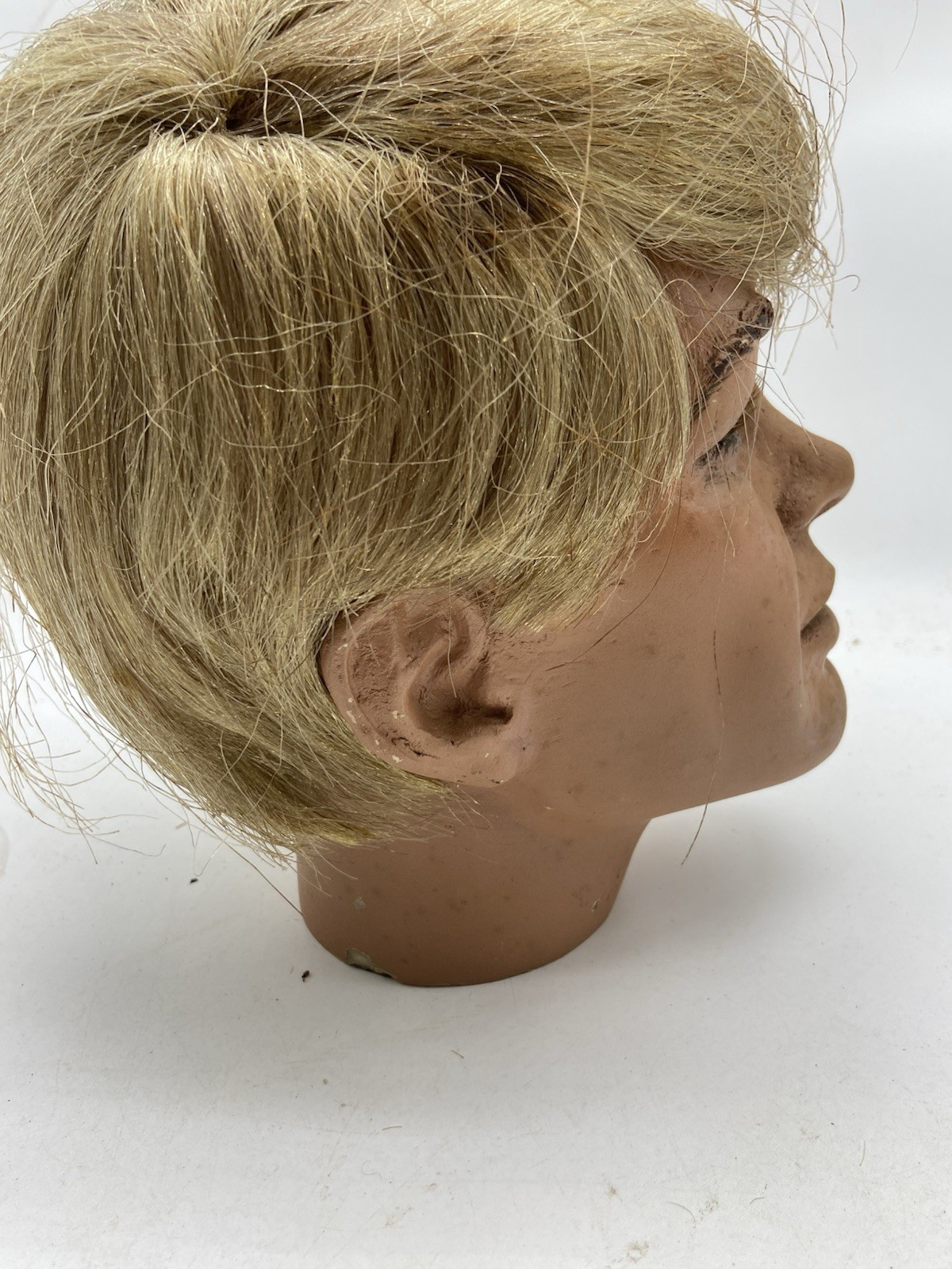 vintage male mannequin head wig display part display prop 70s