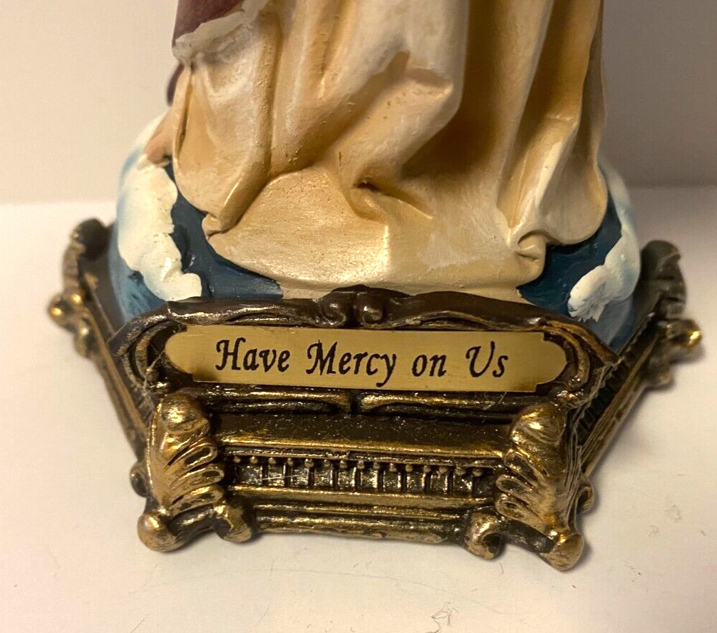 Sacred Heart Of Jesus 9" Statue, New #AB-173