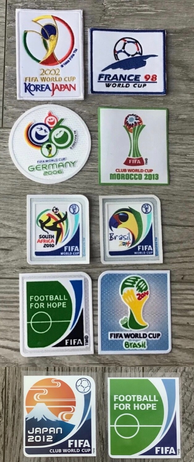 1998/2002/2006/2010/2013/2014 FIFA WORLD CUP STRYKER SEW-ON/IRON ON PATCH