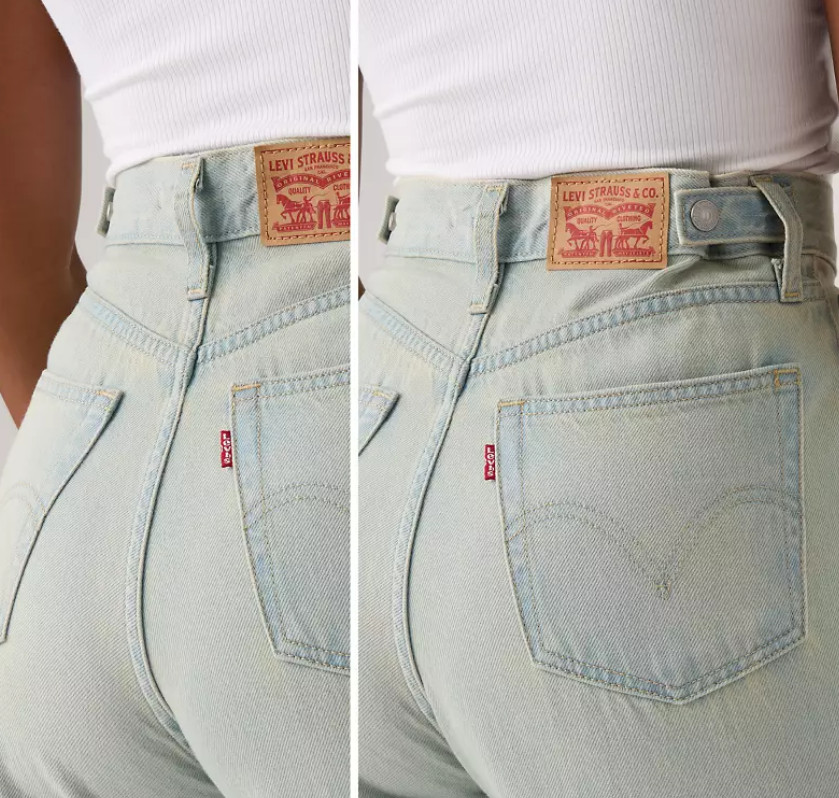 LEVI'S Cinch Baggy Women's Jeans, On Blast - Light Wash