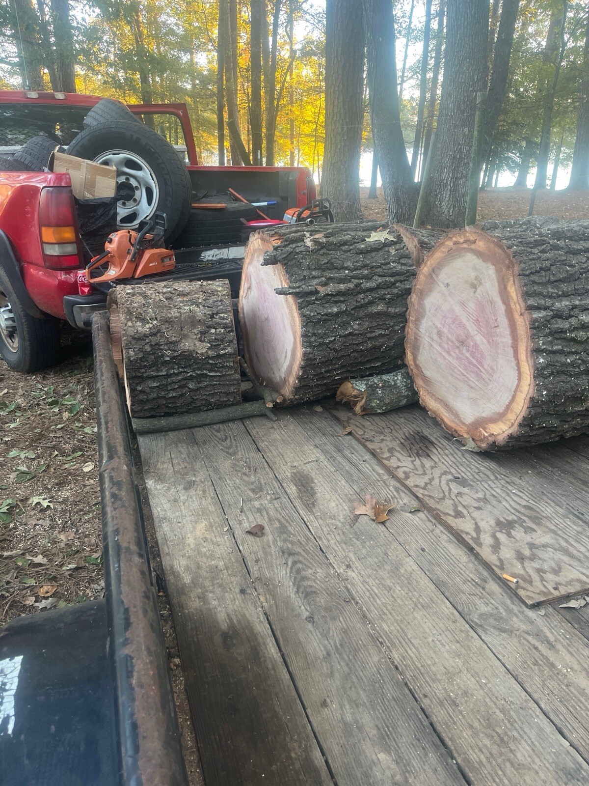 Red Oak, White Oak, And Hickory Firewood $150 Half Cord $300 Full Cord