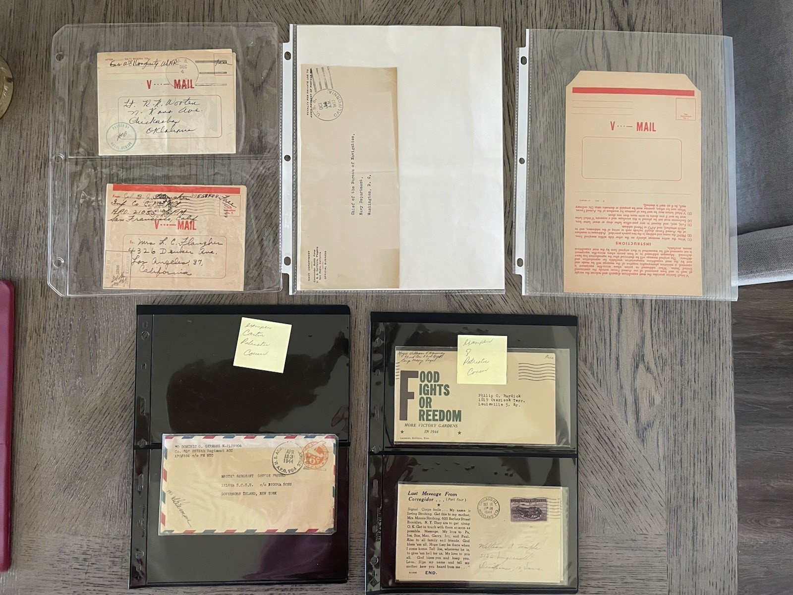 WWII Military and Home Front Ephemera Lot - Ration Books, V-Mail, Manuals