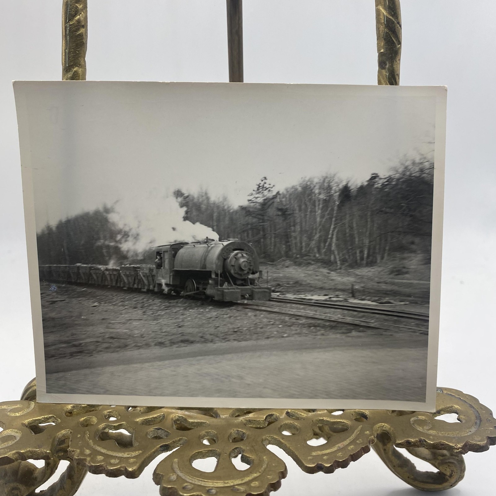 Vintage Pennsylvania Lackawanna & Reading Train Photo 4x5 B&W Gelatin Original