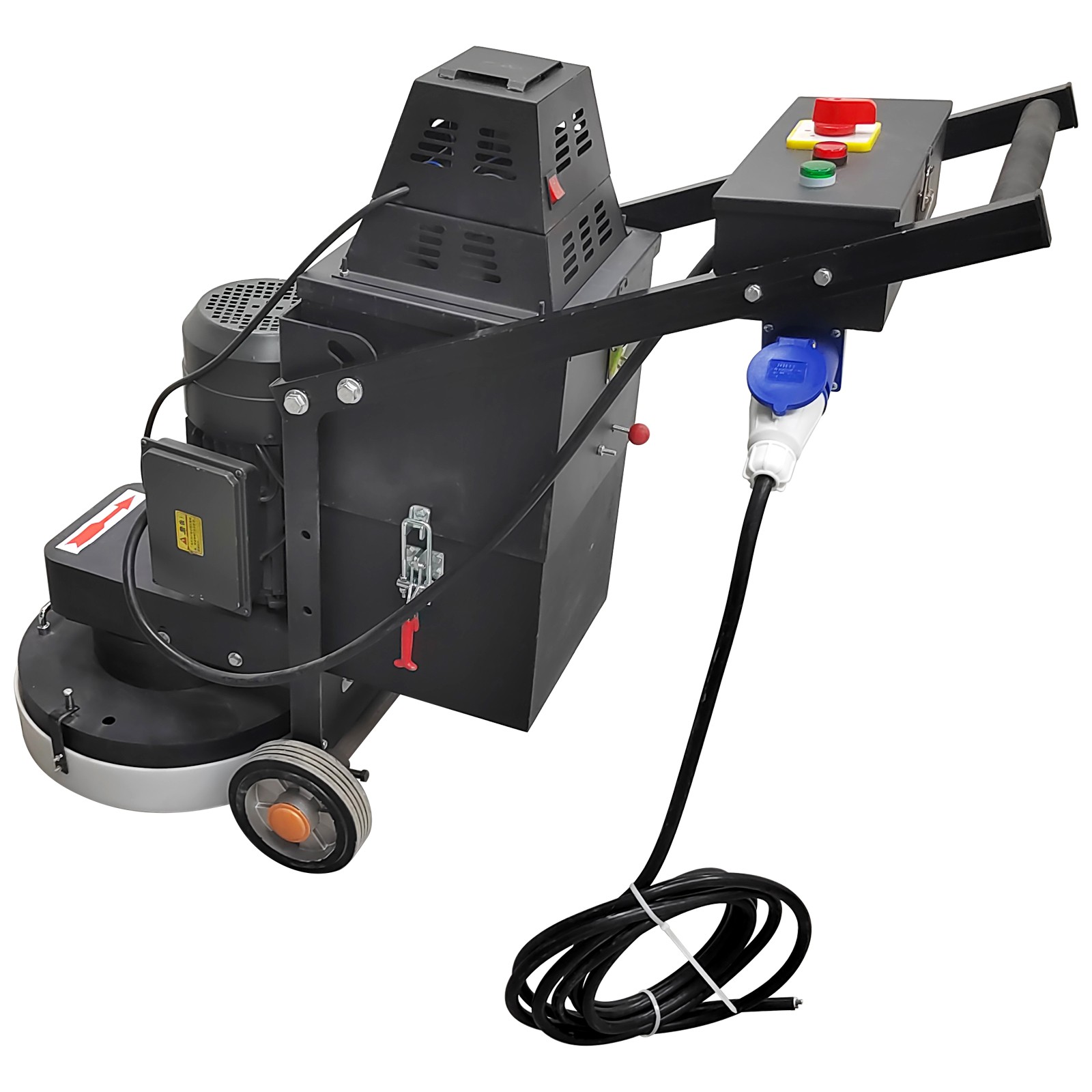 220V Concrete Floor Grinder Ground Polishing Machine w/5 Grinding Head Dust Free