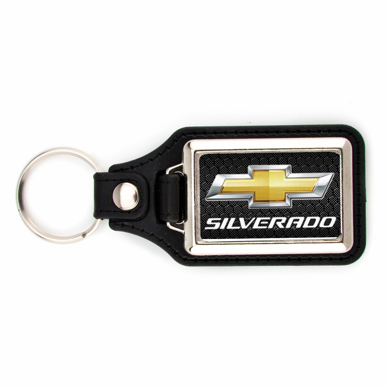 SILVERADO KEYCHAIN KEY CHAIN GM CHEVY CHEVROLET RING 1500 2500 2 PACK