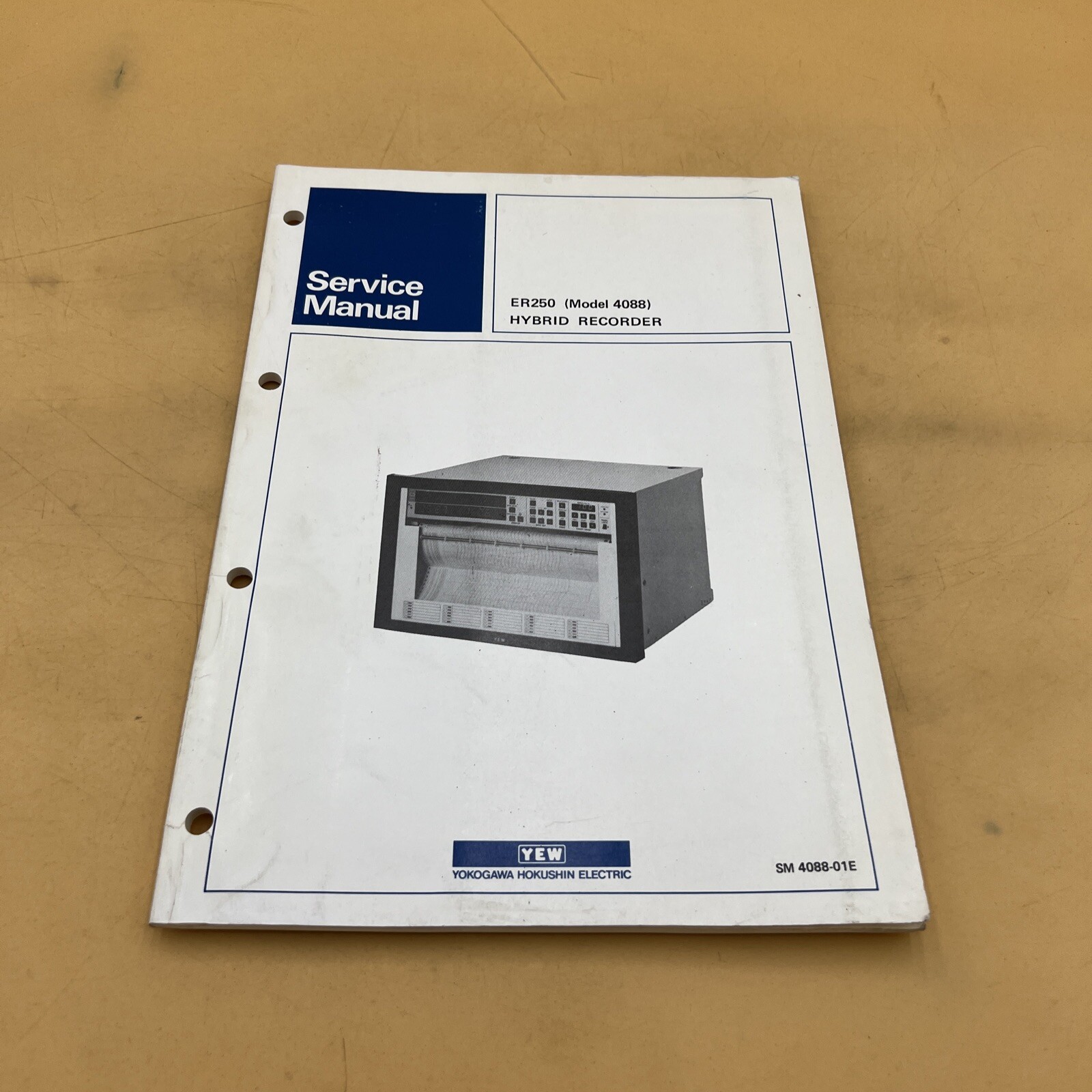 YEW ER250 (MODEL 4088) HYBRID RECORDER INSTRUCTION MANUAL GUIDE BOOK