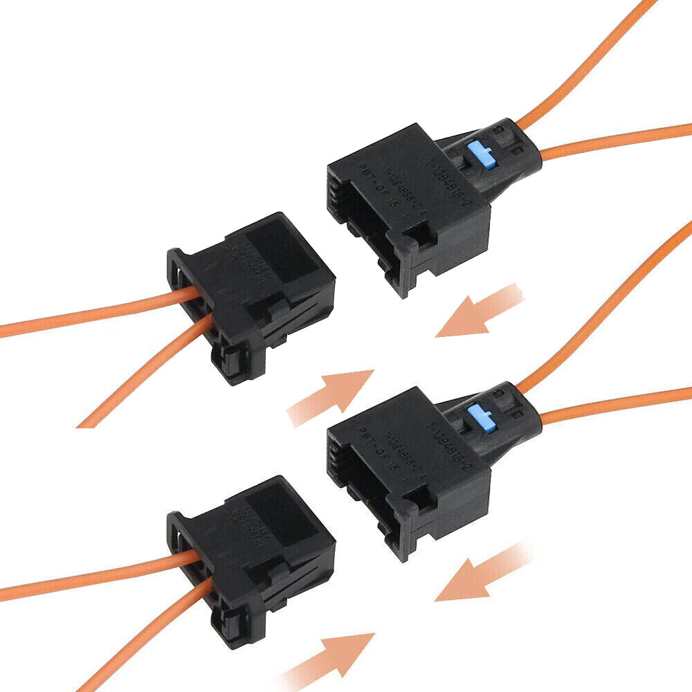 4Pairs MOST fiber optic loop bypass Male & Female kit adapter For MERCEDES BMW