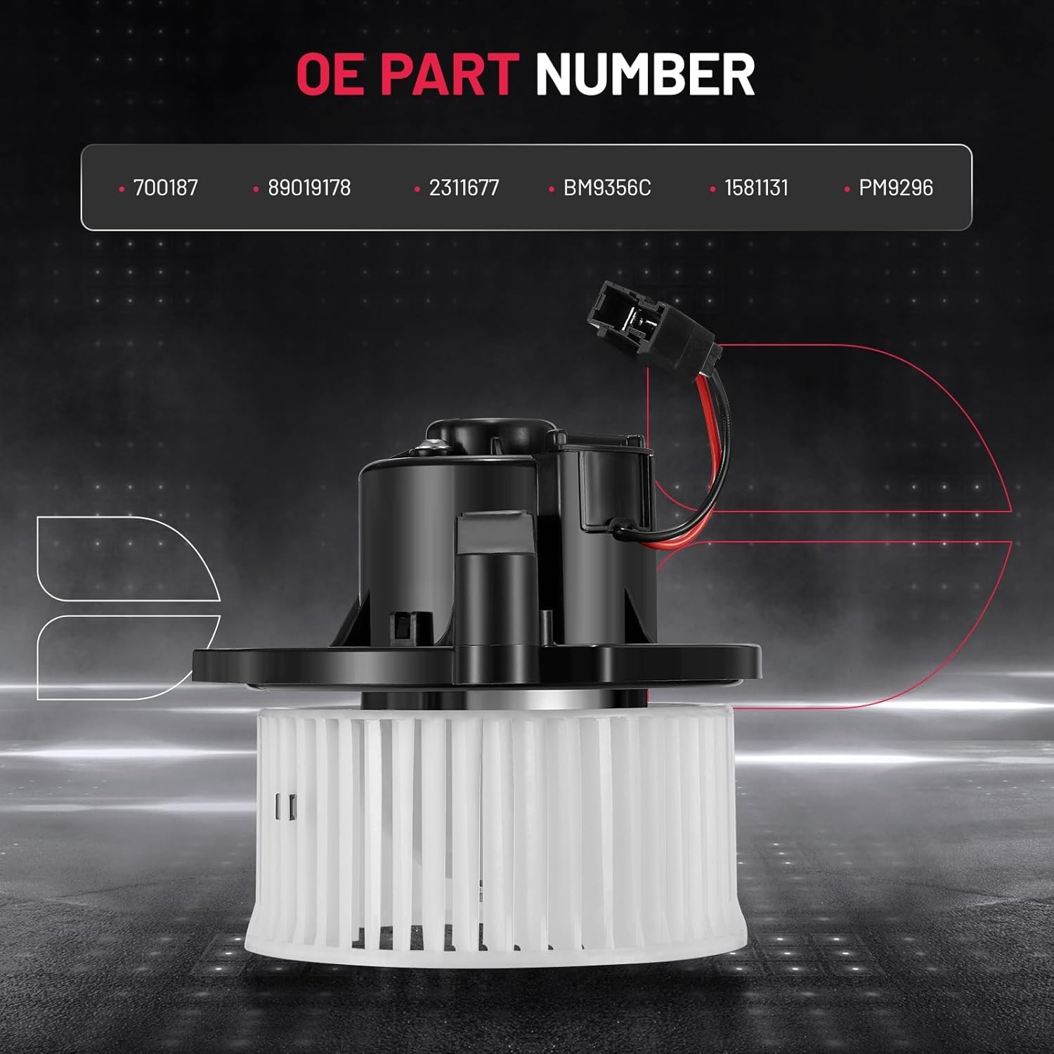 A/C Heater Blower Motor For 2004-2012 Chevrolet Colorado/2003-2006 SSR 15218254