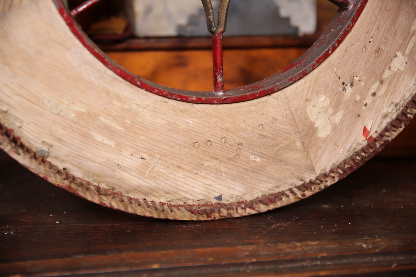 Antique Roulette Gambling Carnival Wheel Wood Casino Game Vintage Circus old