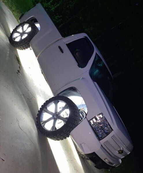 4x 17.5'' High Intensity PURE WHITE QUAD Row LED Trucks Car Wheel Rim Lights Set