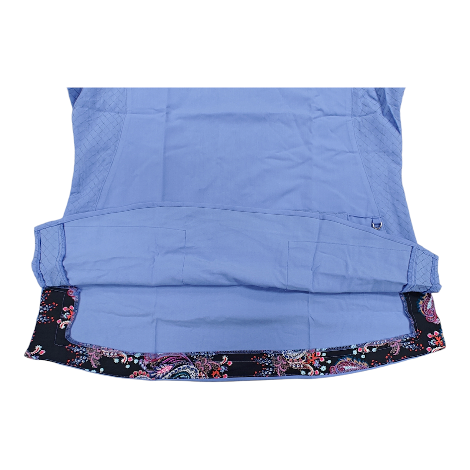 Vera Bradley Halo Nettie V6109 Ceil Blue (CEIL) V-Neck Scrub Top