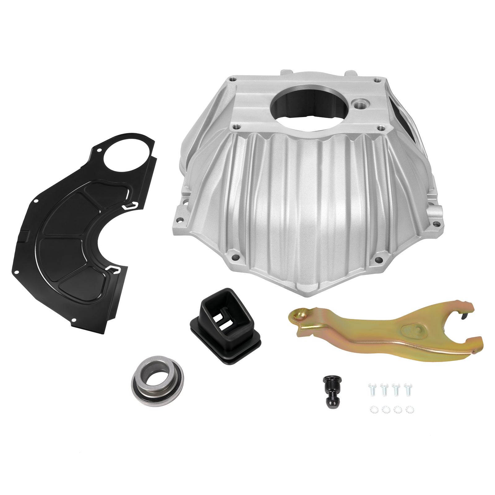 FOR CHEVY BELL HOUSING KIT & 11" CLUTCH FORK & THROWOUT BEARING & COVER #3899621