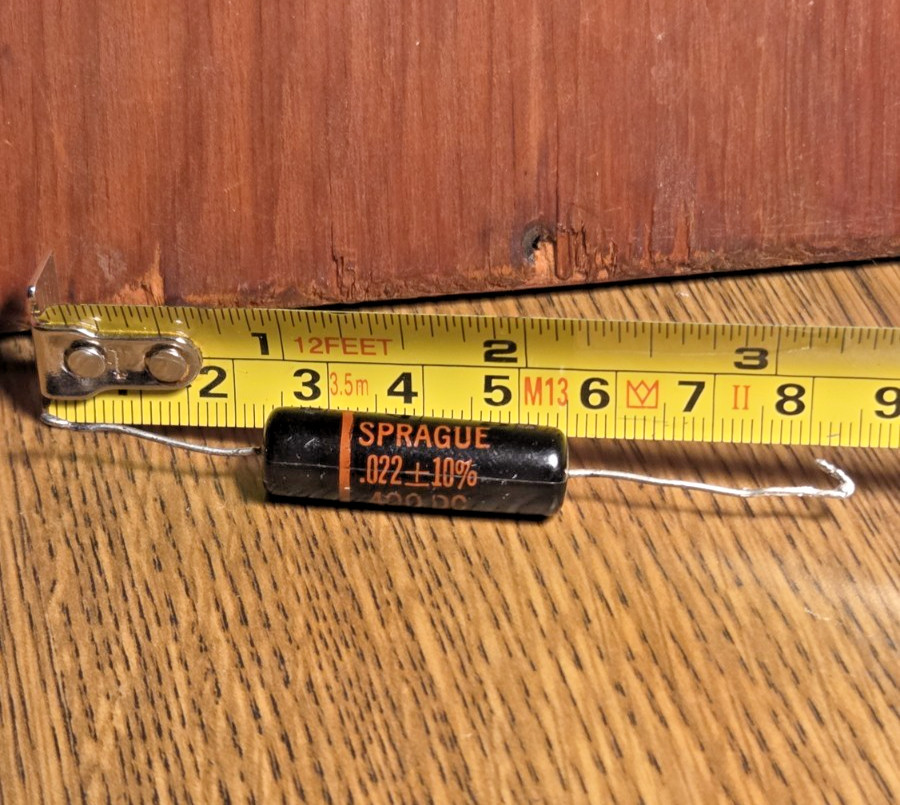 Sprague Black Beauty Capacitor .022 uf 400v  Guitar Tone Cap Test  .029  160P