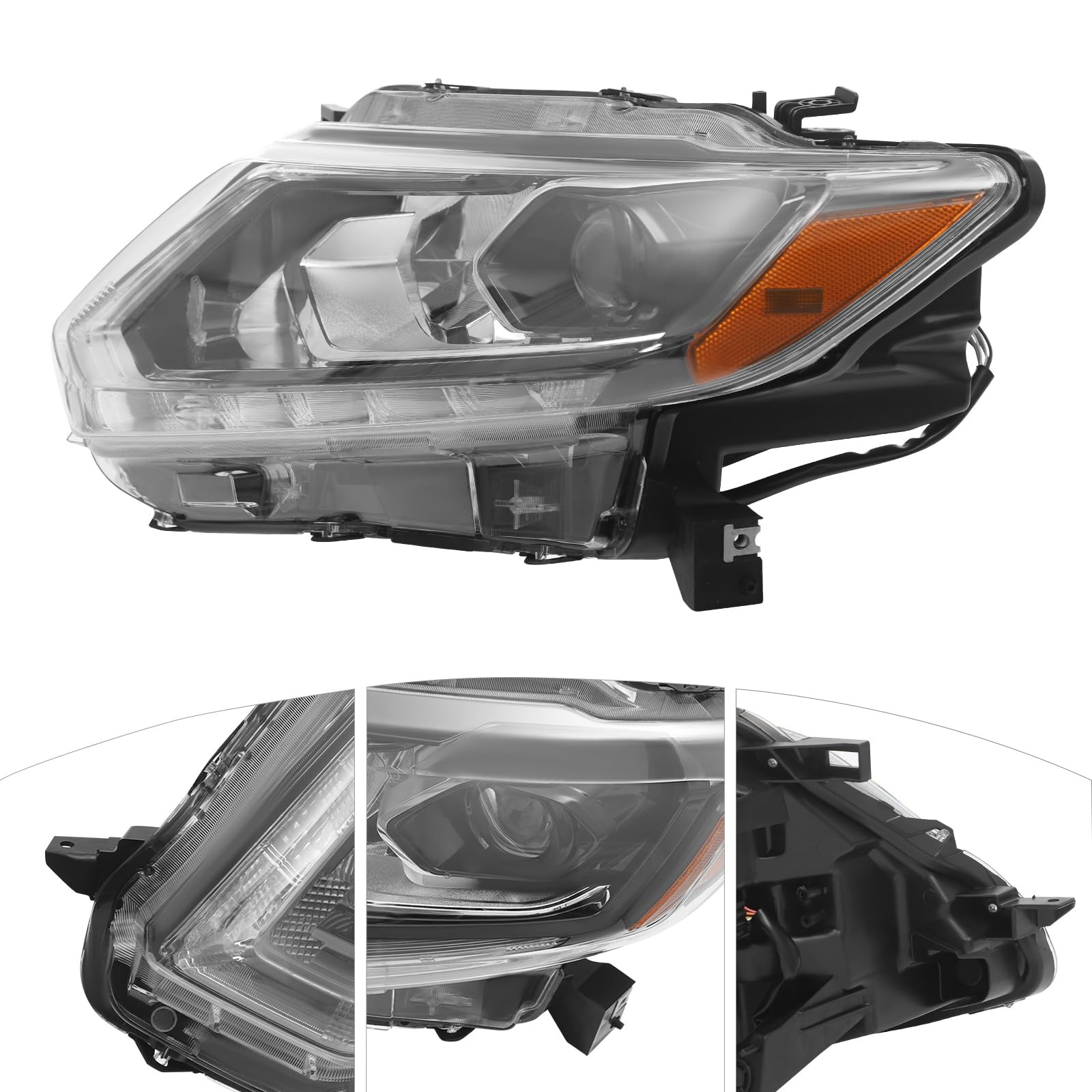 Front Headlight Assembly for 2014-2016Nissan Rogue LED Model Only Left Side