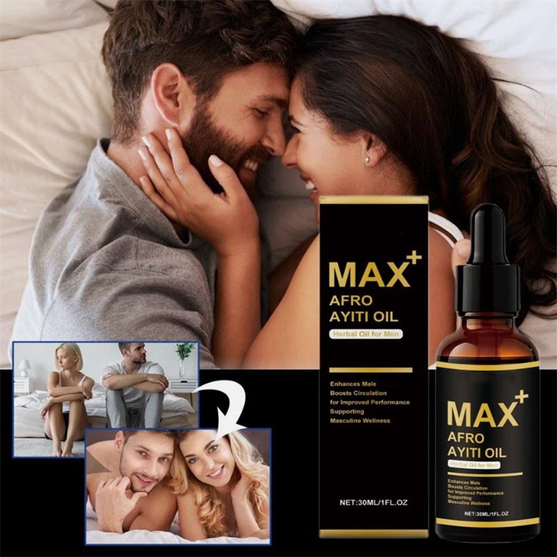 Max+ Afro Ayiti Oil Herbal Oil for Man Enhances Male Boosts Circulation NEW