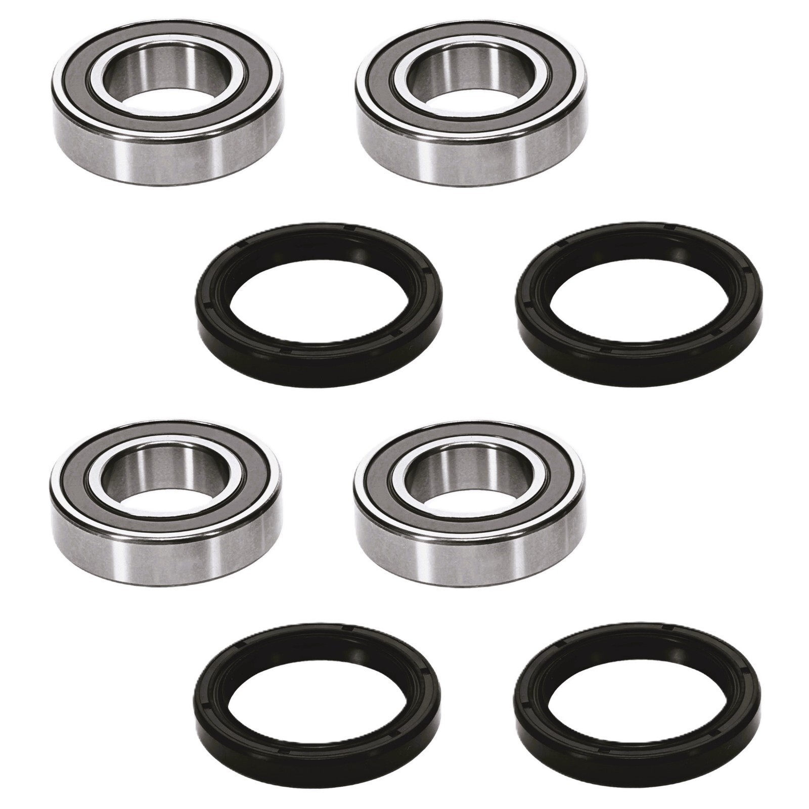 Both Front Wheel Bearings Seals for Kawasaki Mule 3000 3010 3020 4000 4010 Trans