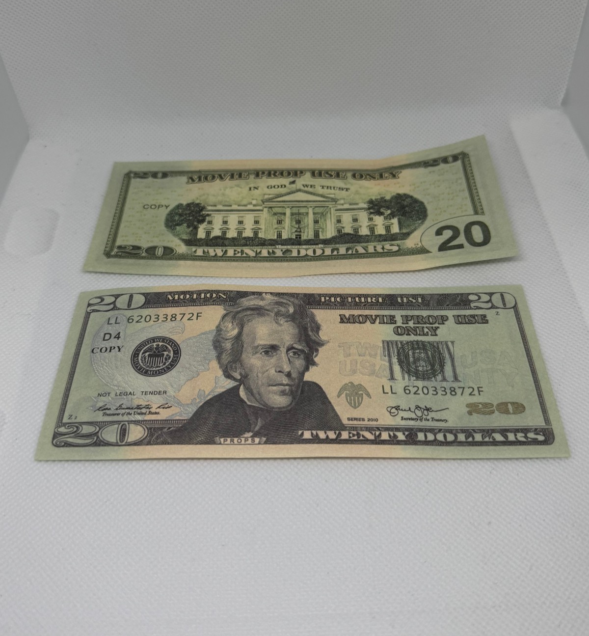 Premium Prop $20 Bills $200 Total - Replica Money (Full Size)