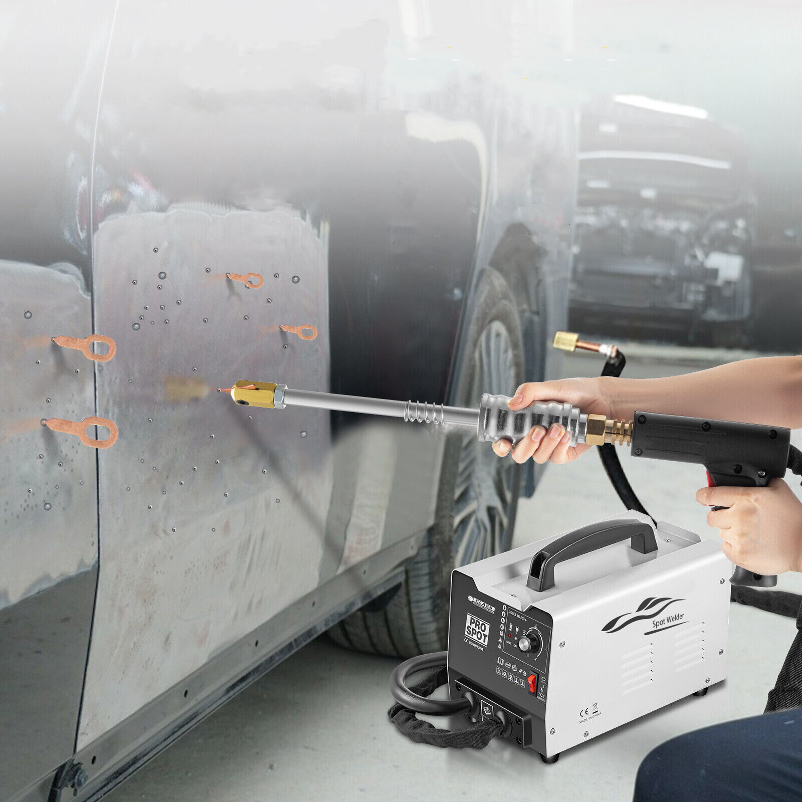 PRO 110VSpot Dent Puller Machine 1.8KW Welder 5 Modes Car Body Dent Remover Tool