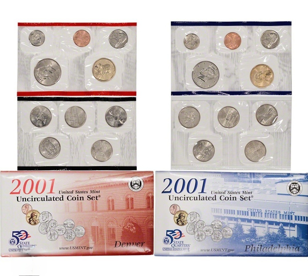 1999 - 2008 Mint Sets - Ten Sets-Complete-1999 through 2008 in OGP Lot 0333