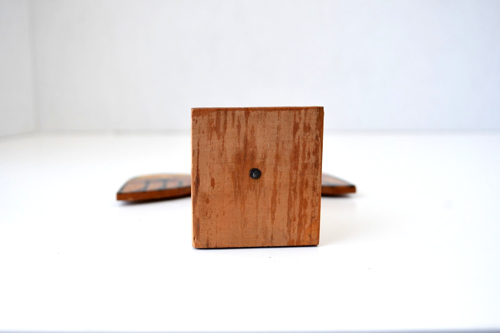 Vintage Alaskan PWC Cedar Totem Pole Thunderbird and Wolf 1930's Perfect 7x5