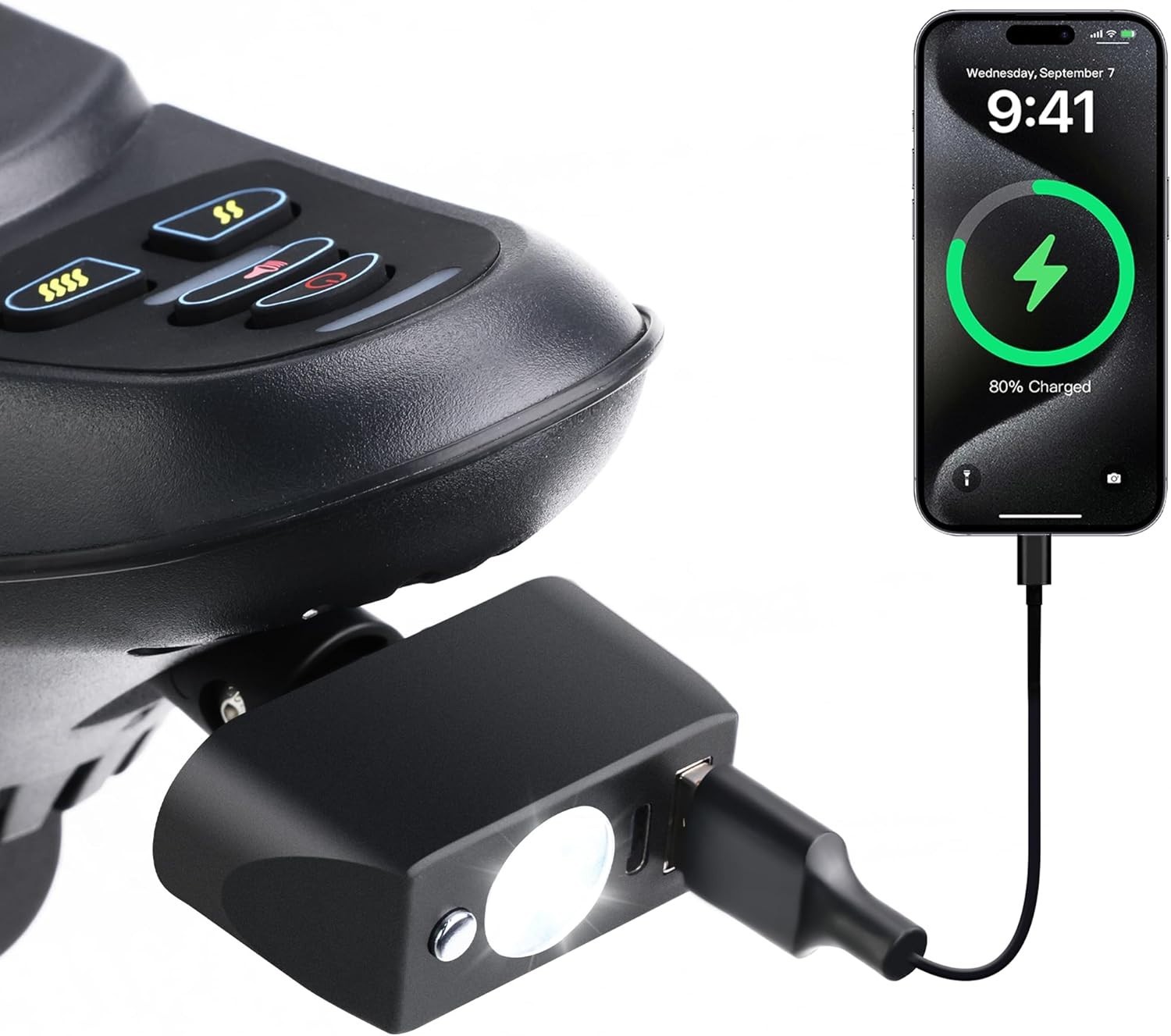 Electric Wheelchair Led Light Power Wheelchair Accessories,3 Pin XLR Head Light