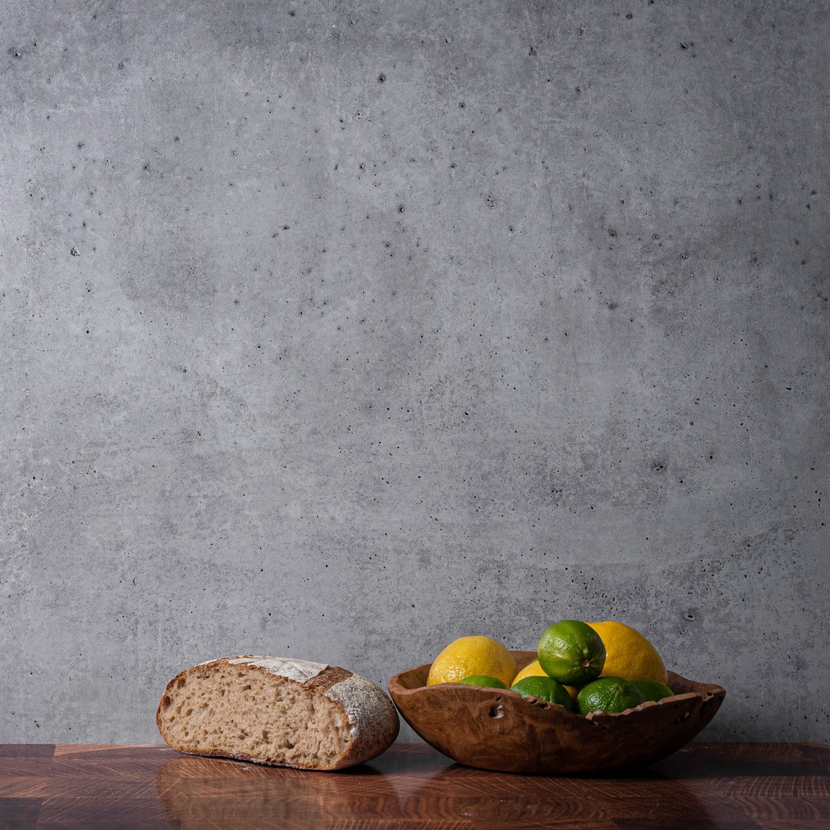 V-FLAT WORLD Duo Board - 24x24" Double Sided Surface Board, Iced Concrete/Midnig