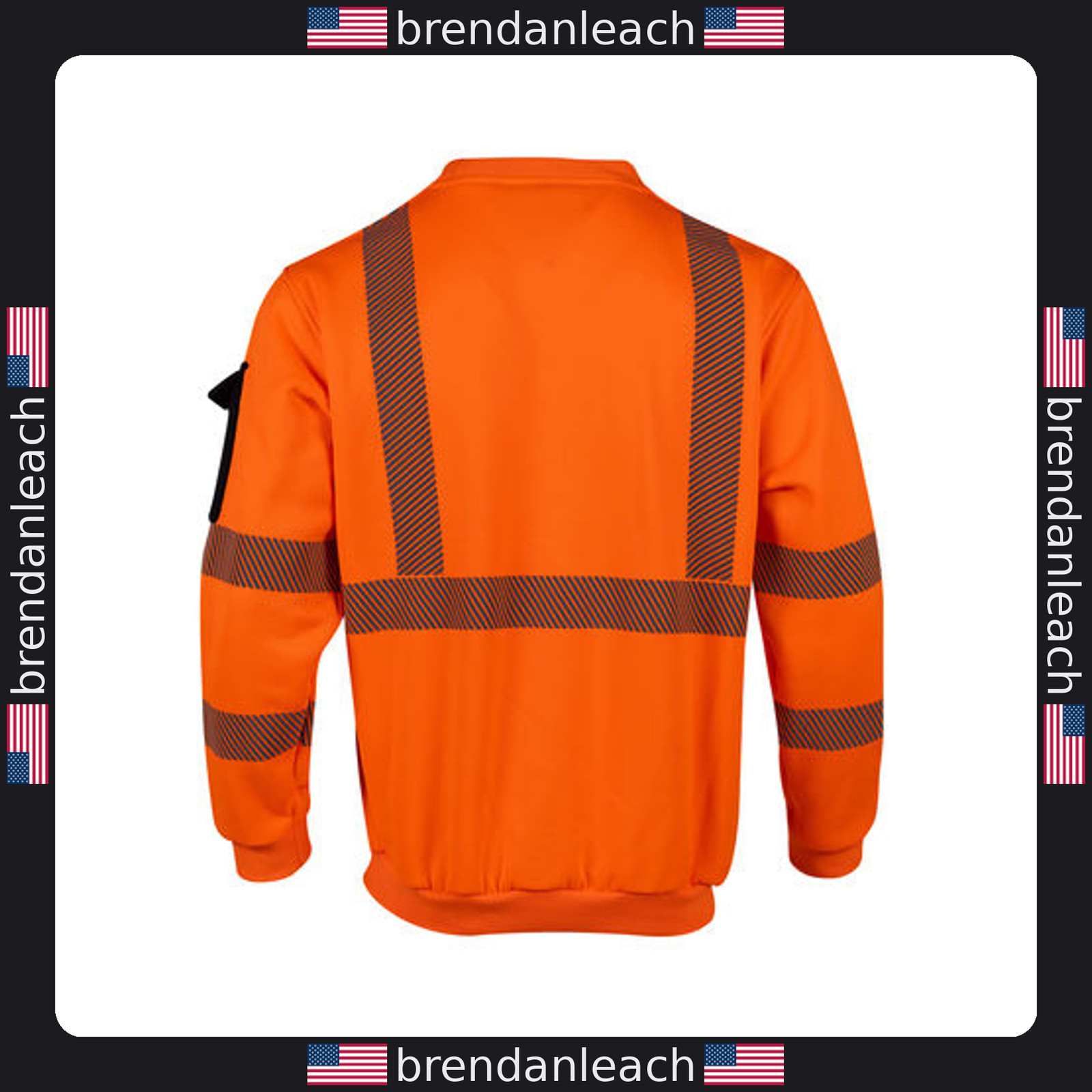 Hi Vis Hoodie for Men ANSI Class 3 Reflective Safety Sweatshirt