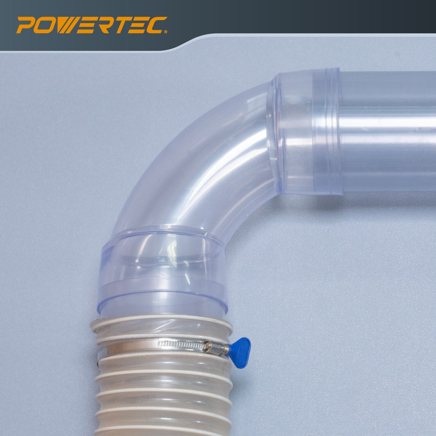 POWERTEC 70306 4 Inch Dust Collection Fittings Network with Hose Splice
