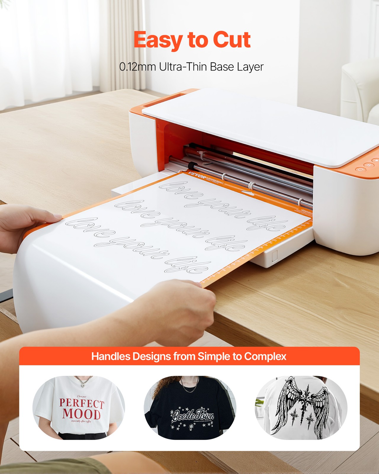 VEVOR Heat Transfer Vinyl HTV Iron on Vinyl Bundle 50 Pack 12 x 12 in Multicolor