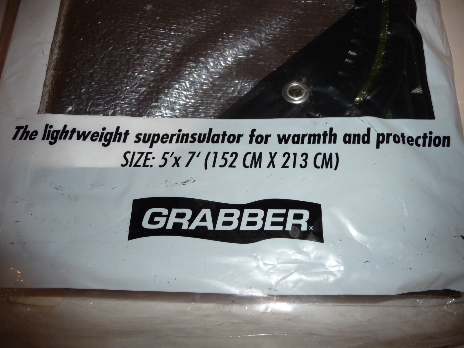 NEW - GRABBER SPACE Brand ALL WEATHER BLANKET 5'x7' - FREE SHIPPING