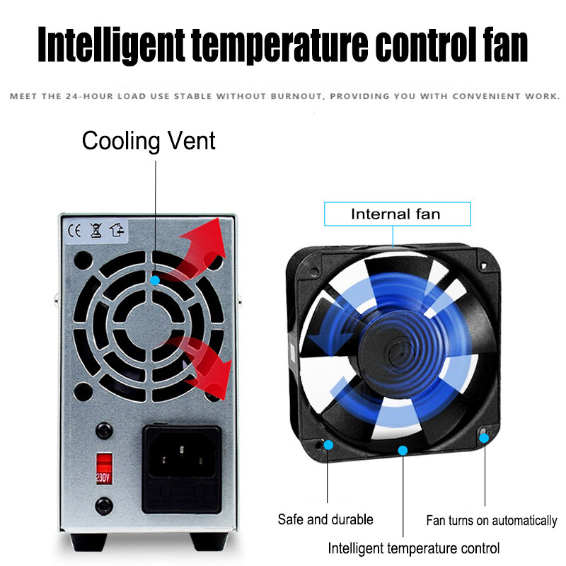 NPS306W Adjustable DC Power Supply 0-30V 0-6A with Digital Display