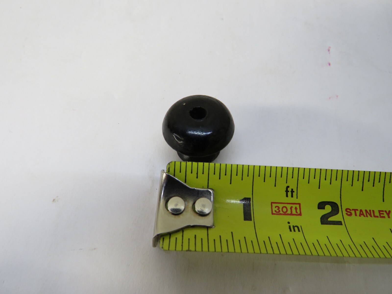 Lot of 10 NOS 1800's Antique small wooden Black Round Drawer Handles knobs pulls
